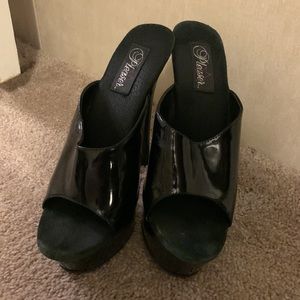 Pleaser black heels